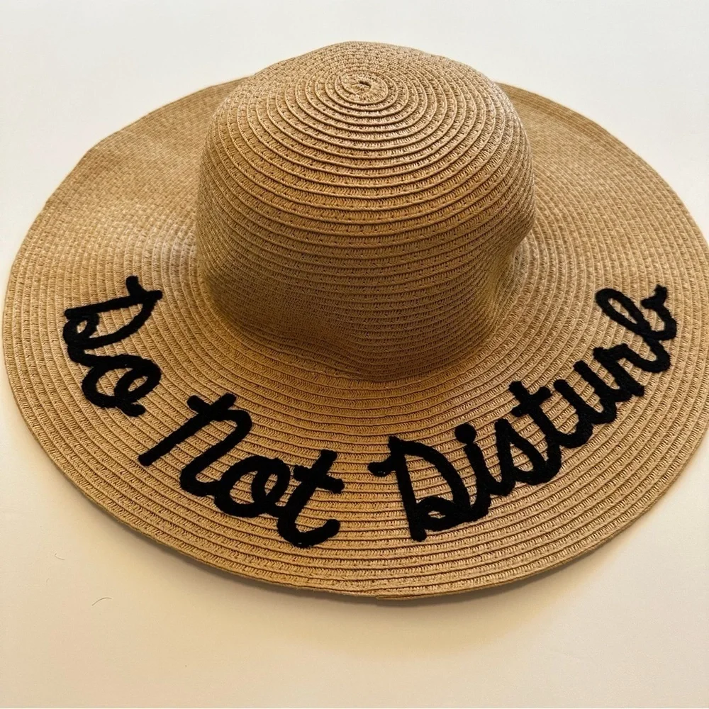 Do Not Disturb Straw Hat O/S
